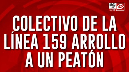 Colectivo de la línea arrolló a un peatón en pleno barrio de San Telmo