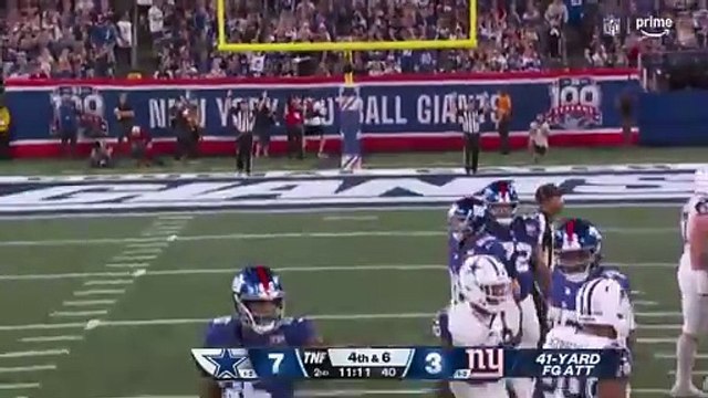 dallas cowboys vs new york giants match player stats