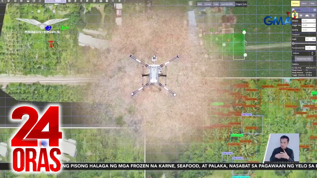 "Hawks" kayang mag-monitor ng mga pananim at tukuyin kung may sakit ito | 24 Oras