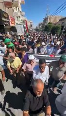 مسيرة في اربد نصرة لغزة