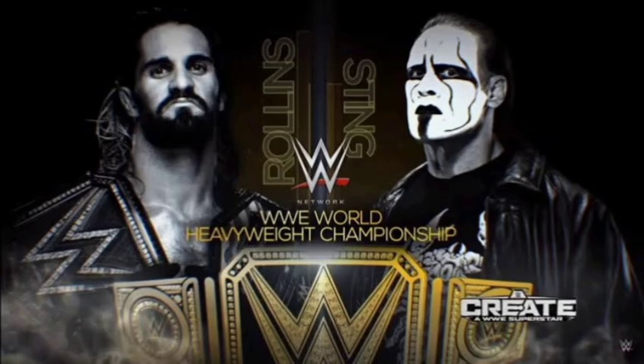 WWE Night Of Champions 2015 - Sting vs Seth Rollins (WWE World Heavyweight Championship)