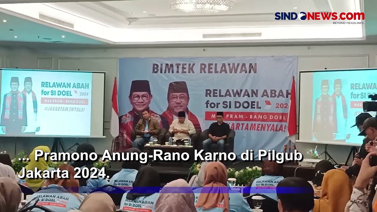 Didukung Ratusan Relawan Abah Anies Kalideres, Rano Karno : Memiliki Visi yang Sama, Mari Kita Lanjutkan