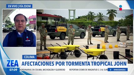 Michoacán y Colima, en alerta roja por la tormenta tropical John