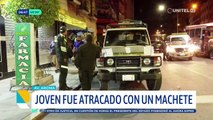 Sujeto atacó e hirió a un joven con un machete cuando esperaba transporte público