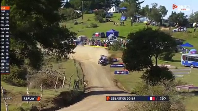 WRC Chile 2024 SS3 Ogier Hit Bank Puncture Onboard