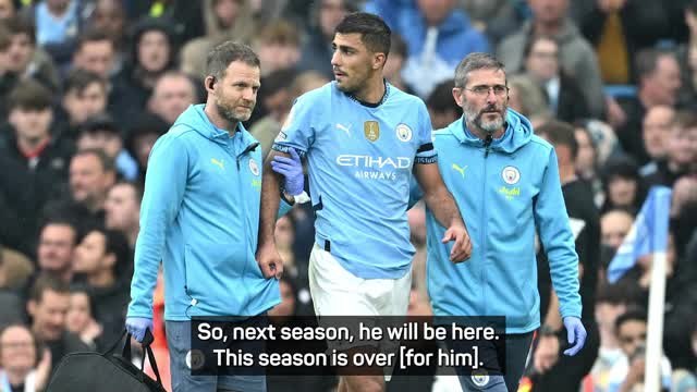 Guardiola confirms Rodri will miss season after knee surgery
