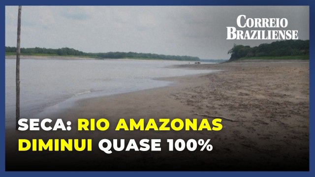Rio Amazonas diminui até 90% na Colômbia devido à seca