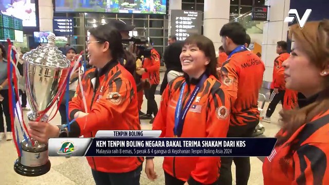Skuad tenpin boling negara selamat tiba selepas kejayaan di Kejohanan Asia