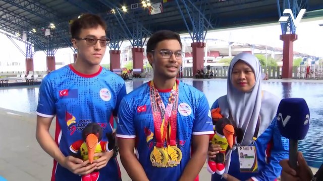 Khairul Razi cipta sensasi di kolam renang dalam temasya Para Sukma