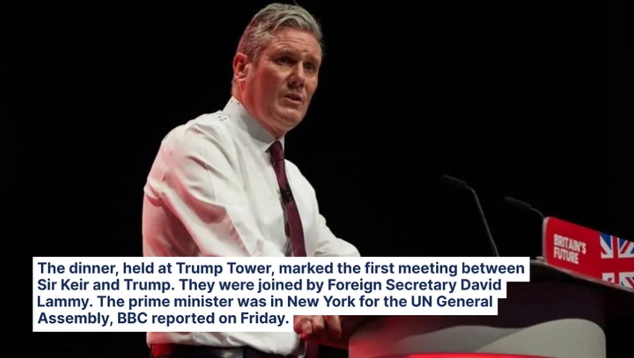 British PM Dines With Trump, Skips Meeting With...