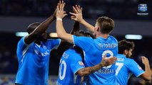 Scott McTominay kisses the badge after scoring his first goal for Napoli following an assist from former Man United team-mate Romelu Lukaku