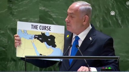 Download Video: Netanyahu, BM Genel Kurulu'nda Batı Şeria ve Gazze Şeridi'ni, 