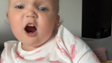 Baby girl shows bold teenage attitude, speaking out and acting on her whims