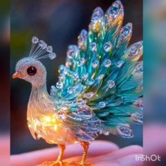 Cryste sparkling Birds by ai