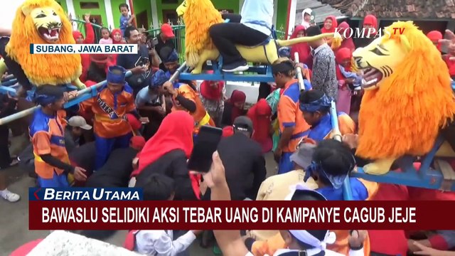 Bawaslu Selidiki Dugaan Pelanggaran Terkait Aksi Tebar Uang di Kampanye Cagub Jeje