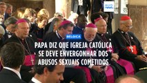 Papa Francisco diz na Bélgica que a Igreja Católica se deve envergonhar dos abusos sexuais cometidos