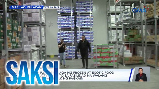 Nasa P200-M halaga ng frozen at exotic food products, nabisto sa pasilidad na walang permit mag-imbak ng pagkain | Saksi