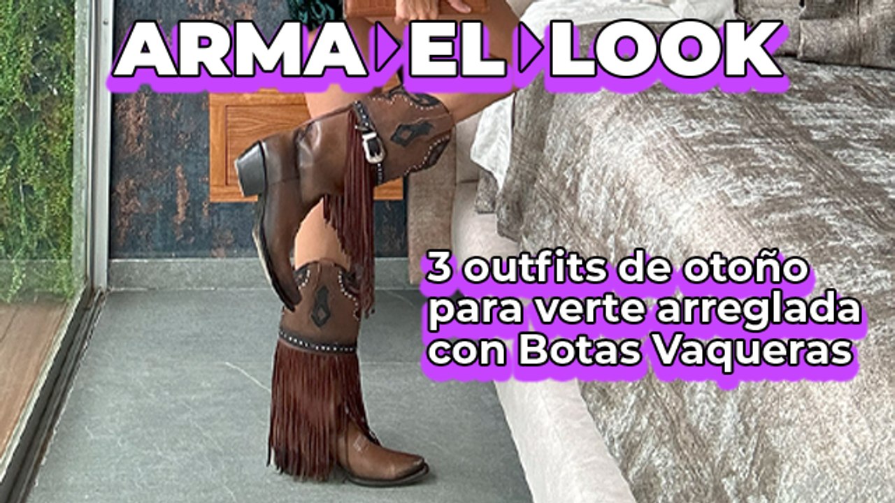 Arma el look: 3 outfits de otoño para verte arreglada con botas vaqueras 🤠