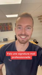 Faire une signature mail de pro