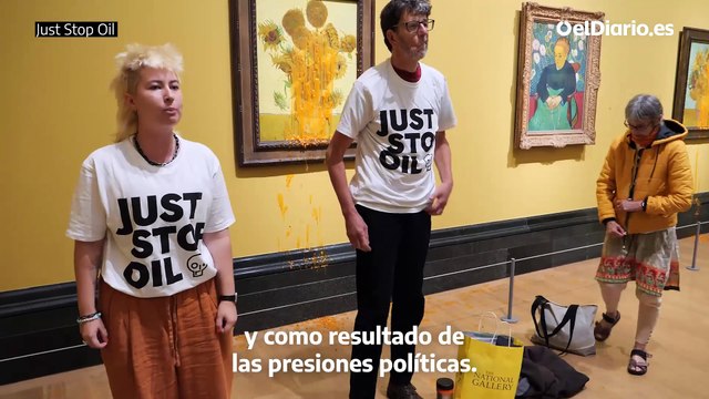 Activistas de 'Just Stop Oil' lanzan sopa a dos cuadros de Van Gogh en solidaridad por sus compañeros apresados