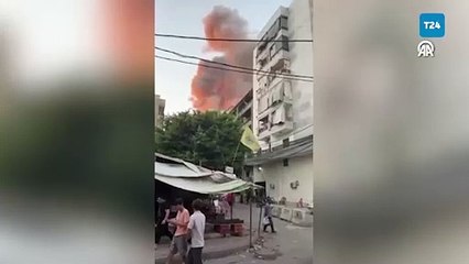 Lübnan'da yeni patlama; Beyrut'tan dumanlar yükseliyor