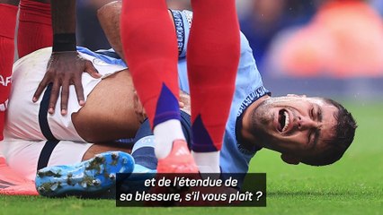 Guardiola : "La saison de Rodri est terminée"