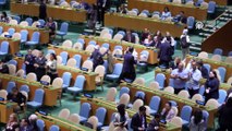 Netenyahu'ya BM'de protesto! Konuşma sırasında sıralar terk edildi