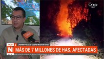 Más de 7 millones de hectáreas afectadas por incendios forestales en Santa Cruz