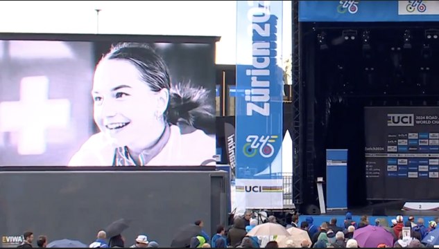 Cyclisme - UCI World Championships Zurich 2024 - Muriel Furrer... l'hommage des Mondiaux de Zurich ce vendredi à Muriel Furrer… elle avait 18 ans !
