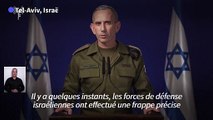 Israël annonce avoir frappé le 