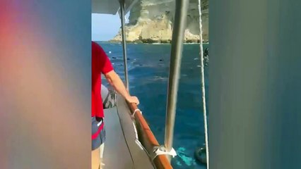 Lampedusa, durante una gita in barca un gruppo di turisti salva 50 migranti
