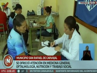 Se realizó jornada de atención médica integral para los habitantes del edo. Trujillo