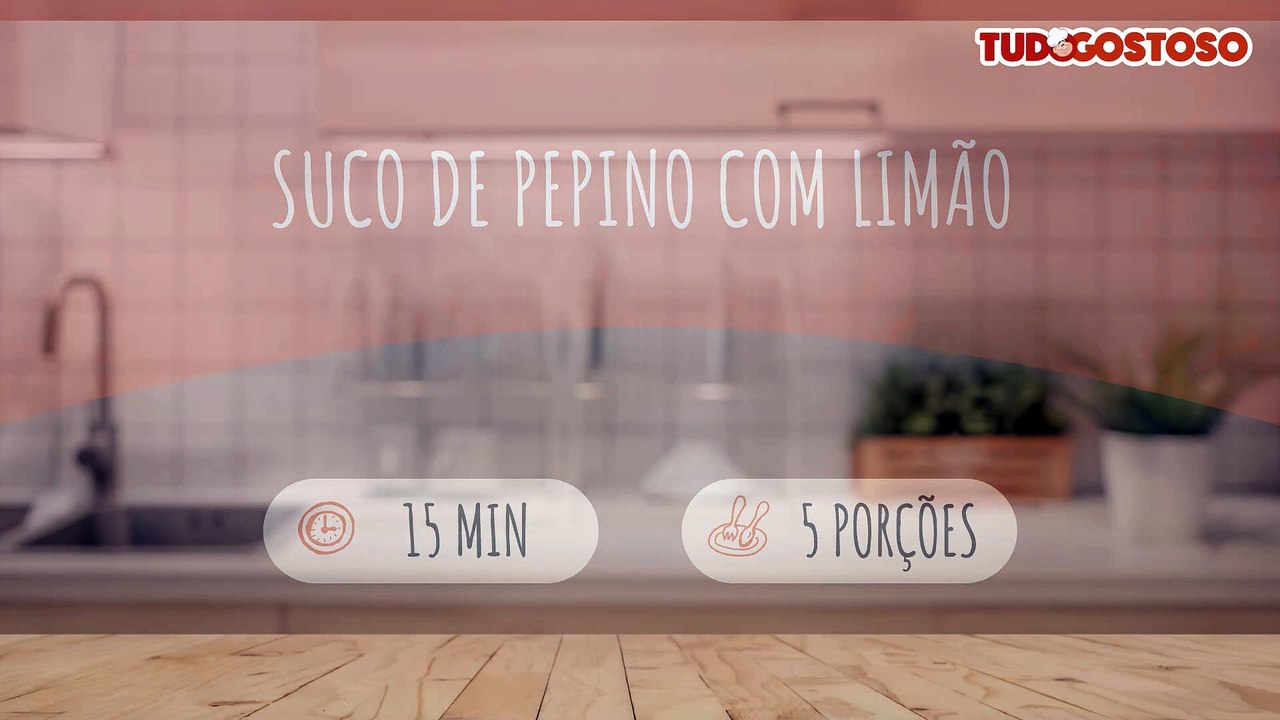 Suco de pepino com limão