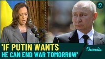 VIDEO: Putin 'Could End Ukraine War Tomorrow', Says Kamala Harris | Ukraine-Russia War