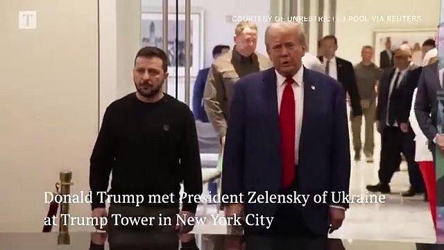 Donald Trump praises relationship with Putin at Zelensky meeting