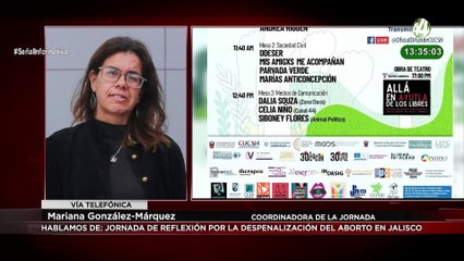 Mariana González-Márquez habla de jornada de reflexión por la despenalización del aborto en Jalisco