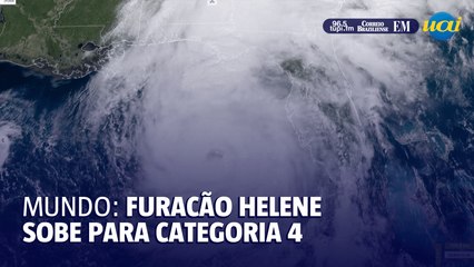 Mundo: furacão Helene sobe para categoria 4