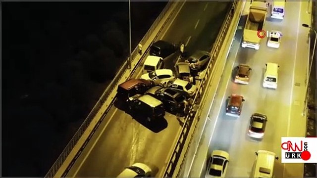 Video Haber | 15 araçlı zincirleme kaza: 5 yaralı