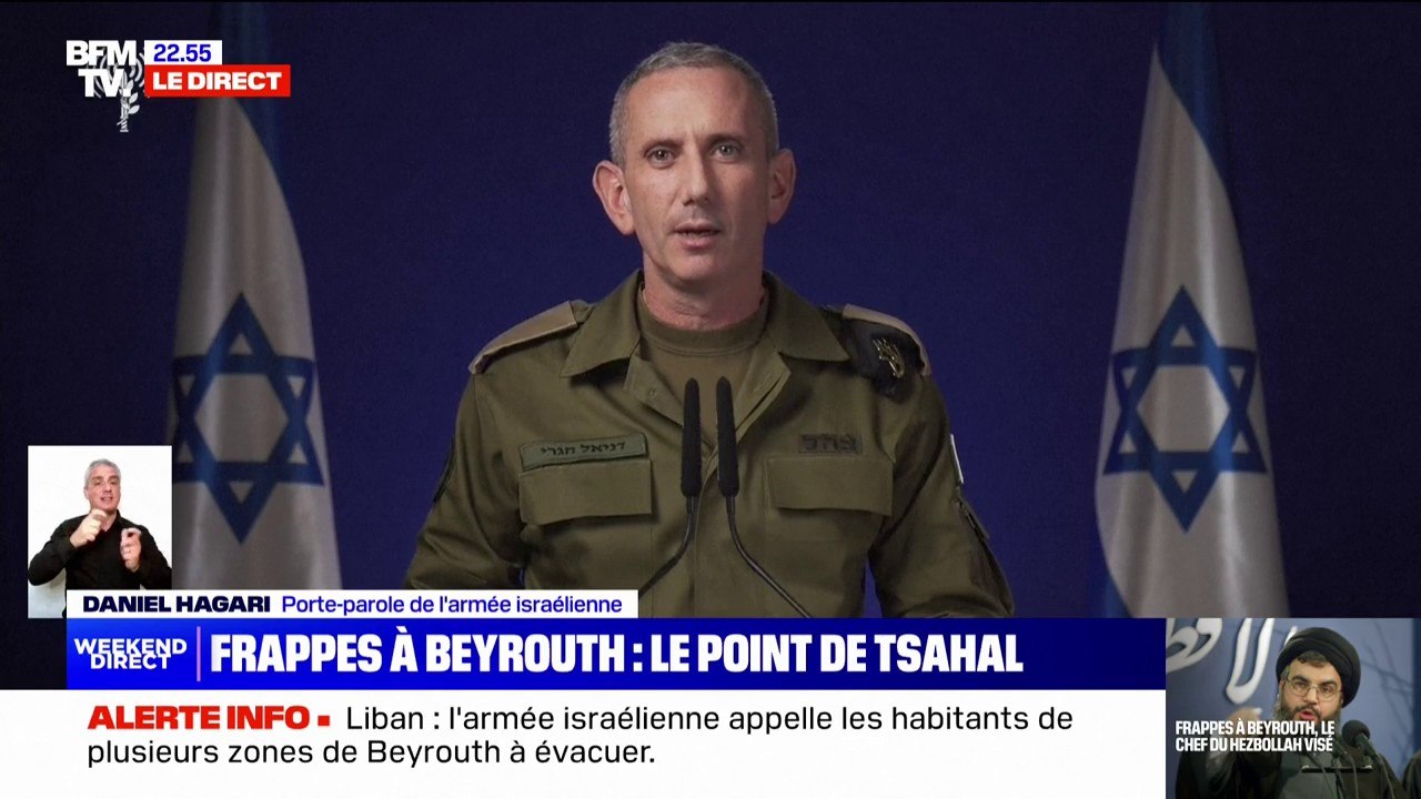 Bombardement israélien du QG du Hezbollah: "Nous savons que notre tir était très précis", déclare Daniel Hagari, porte-parole de Tsahal