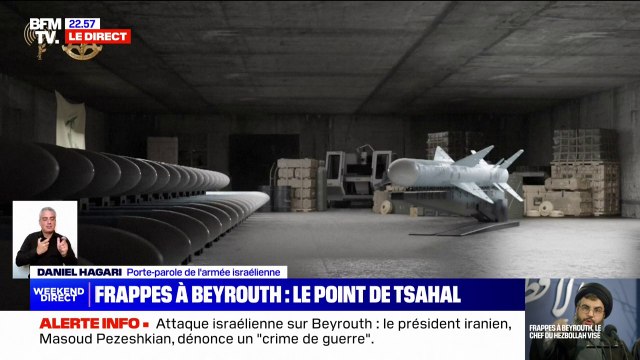 Daniel Hagari, porte-parole de Tsahal: Le Hezbollah a emmagasiné des armes stratégiques sous des immeubles civils au Liban