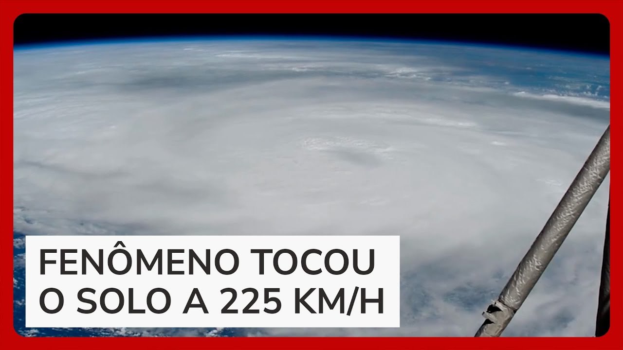 Estação Espacial Internacional mostra a dimensão do furacão Helene, que já deixou 40 mortos nos EUA