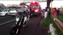 Motociclista fica ferido em acidente na rodovia BR-277 em Cascavel
