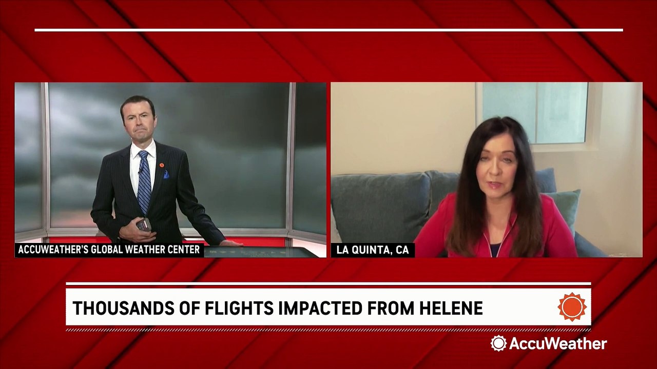 Thousands of flights disrupted by Helene