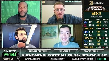 College Football Player Props for Week 5!