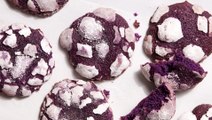 Ube Crinkle Cookies Are Gorgeously Purple