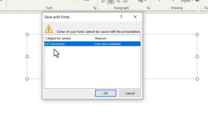 How To Fix Error Some of your fonts cannot be saved with the presentation PowerPoint