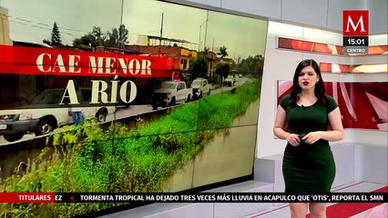 Menor sin supervisión cae al río Grande de Morelia, Michoacán