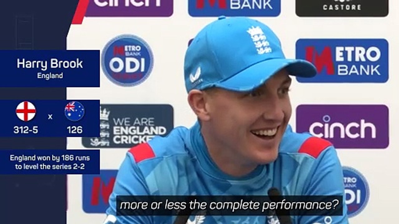 'Special performance' - Brook delighted after thumping 186-run victory