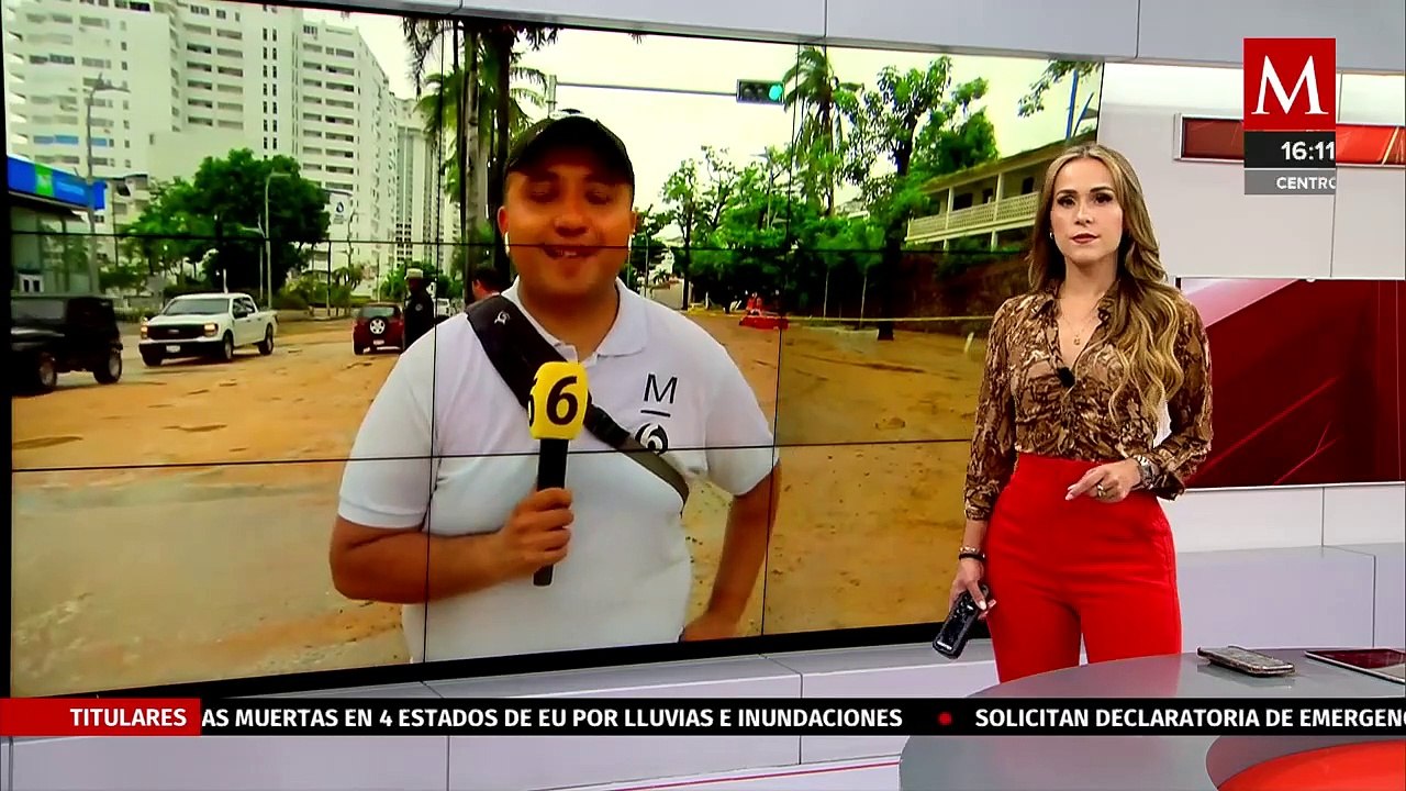 Paso de 'John' provoca deslaves e inundaciones en la costera Miguel Alemán