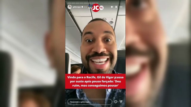 Vindo para o Recife, Gil do Vigor relata tensão em voo que fez pouso de emergência em São Paulo